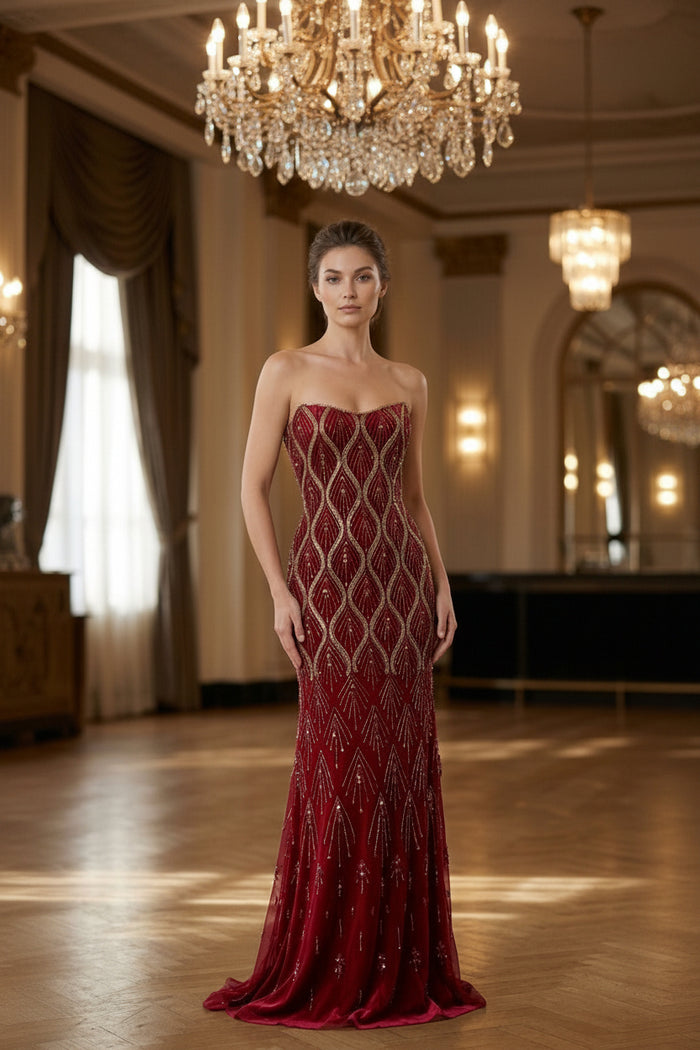Abstract Corset Dress