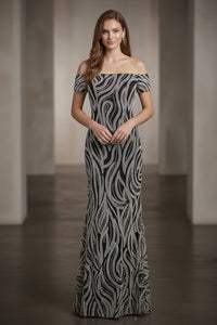 Off Shoulder Evening Dress