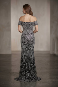 Off Shoulder Evening Dress