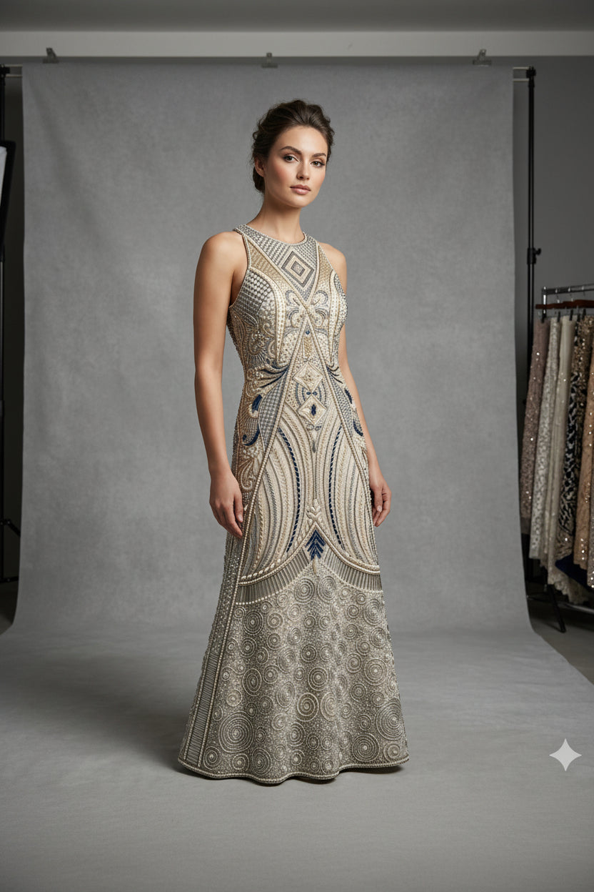 Cosmic Halter Dress